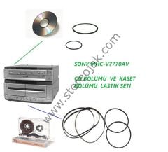 SONY MHC-V7770AV   MÜZİK SETİ   KASET  VE  CD BÖLÜMÜ   LASTİK   SETİ