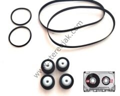 SONY TC-WR521/TC-WR531/TC-WR590/TC-WR765S/TC-WA8ES (  A+B BÖLÜMÜ )  2 ADET  YASSI LASTİK     2 ADET  INCE LASTİK ( TOPLAM  4  LÜ   LASTİK SETİ )