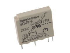 NY24W-K     24 VOLT 5 AMPER TEK KONTAK RÖLE   POWER RELAY 1 POLE—5 A