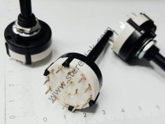 Orta bacak  4 lu Komütatör , Uzun Ömürlü , Rotary Switch 4 kontaklı , Komitatör , Ayarlanabilir Potans Anahtar , Çevirmeli Kademe Potansı