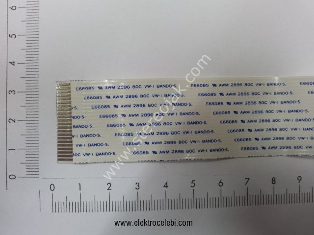 FLAT-10  E66085 AWM 289680C VW-1 BANDO-S FLAT FLEX FLEXİBLE ŞERİT KABLO