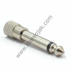 3.5mm Mono Jak'ı 6.3mm Mono Jaka Çevirici Jack ( 3.5mm to 6.35mm 1/4 inch Mono Jack Plug Adapter )  ( KALİTELİ )