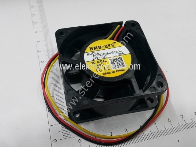 60x60x25  dc24v 0.25amp rulmanlı fan