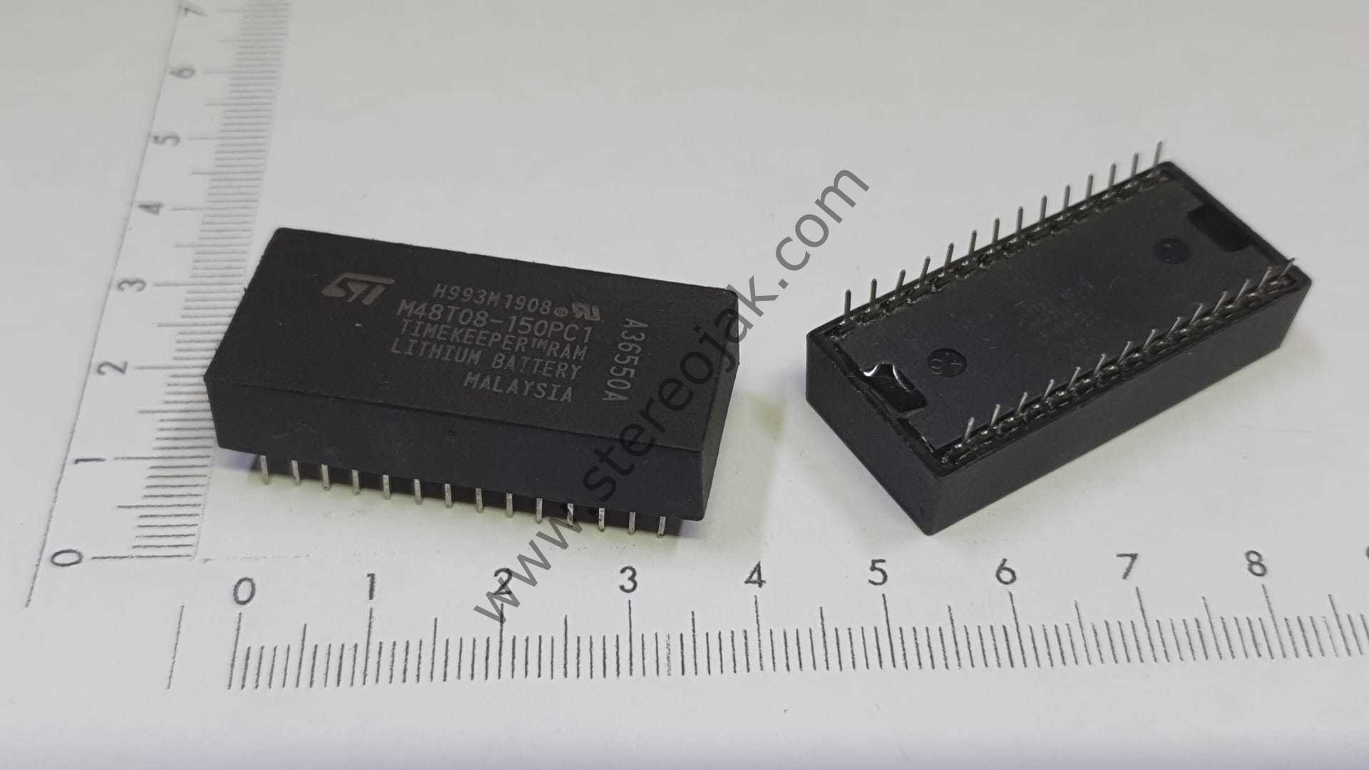 M48T08-150PC1    TIMEKEEPER   TM  RAM      LITHIUM BATTERY     H993M1908  ( MALAYSIA )