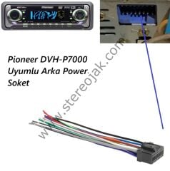 Pioneer DVH-P7000  DVH-P7050   Oto DVD  Player    Uyumlu Arka Power Güç  Soketi