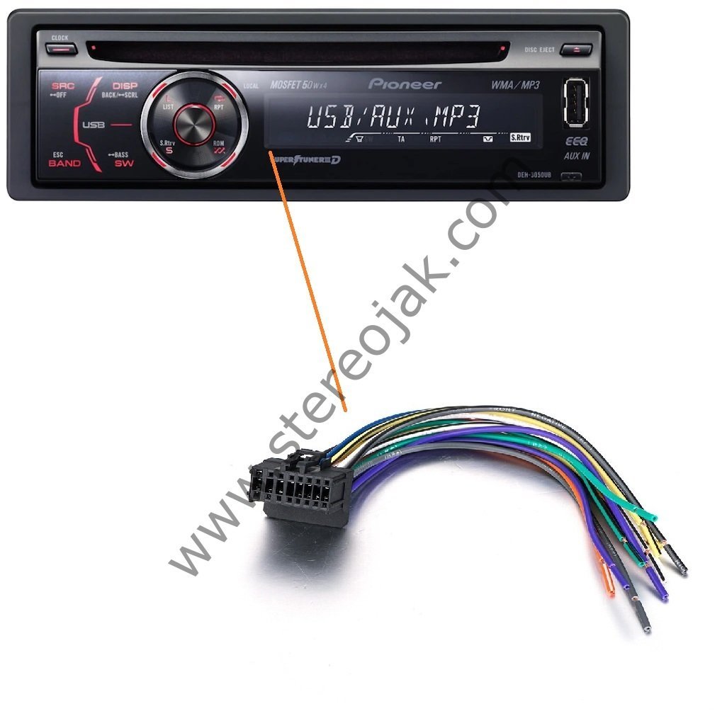 DEH-3050UB  OTO TEYP SOKETİ KABLOSU