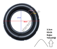 30 CM Kalın Boğaz Bass Körüğü MAT (1.Kalite)