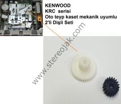 KENWOOD    KRC  serisi Oto teyp kaset mekanik uyumlu 2'li Dişli Seti