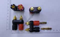 4MM Banan Jak Yuvası , Born Şase İkili , 2'li Prob Jak Soketi , Banana Plug Terminali , 4mm Banan Jak ,  Dual Cable Connector Terminal İçin Konnetör Yuvası ,  Dual Cable Connector Terminal , Born Terminal , 4mm Born Jak Dişi