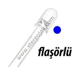 5mm Flaşör Led - Mavi