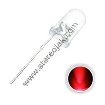 10mm Şeffaf Kırmızı Led