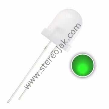 10mm Şeffaf Yeşil Led