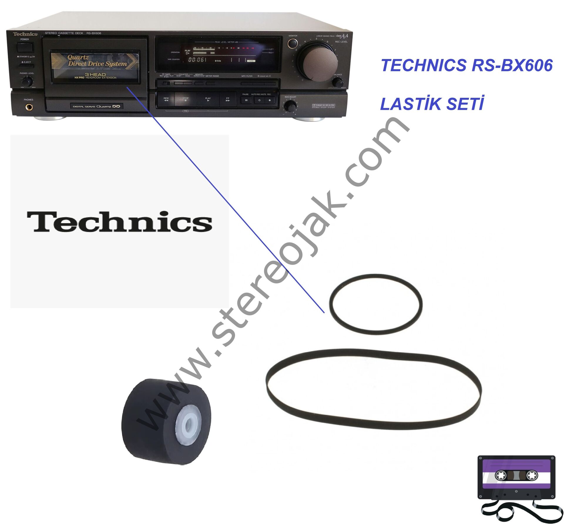 TECHNICS RS-BX606    LASTİK SETİ