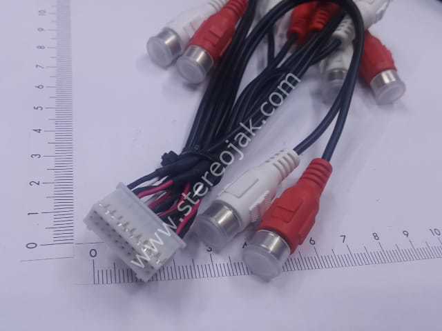 Kenwood kablo DNX8220BT DNX-8220BT DNX 8220BT AV PreOut lead AV IN & OUT Rca