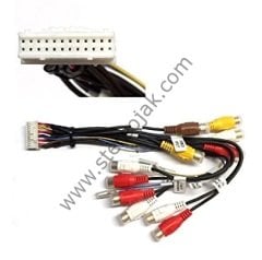 AVIC-F700BT    /    AVIC-F710BT    24 PIN   RCA  KABLO   - 24 LÜ AMFİ ÇIKIŞ KABLOSU