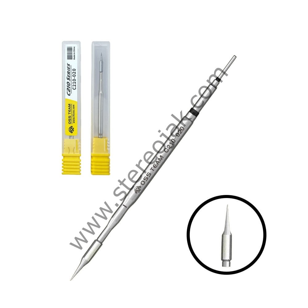 Oss Team C210-020 Jbc Uyumlu Düz Havya Ucu  ( JBC Havya Ucu ) , Düz Sivri Model