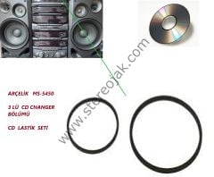 ARÇELİK MS-5450   ( 3LÜ  CD CHANGER  BÖLÜMÜ   UYUMLU   CD   LASTİK SETİ  )
