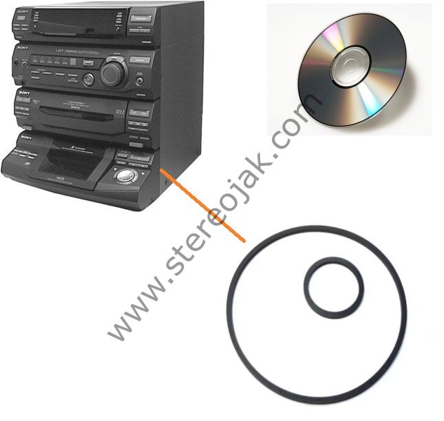 LBT-XB80AV      CD  LASTİK  SETİ  ( 2 Lİ  CD LASTİK TAKIMI )