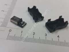 Mini usb erkek lehimlenebilir kapaklı 5 pin