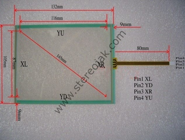 5.7 INCH    DOKUNMATİK  105X133  ( 1.SINIF DOKUNMATİK )