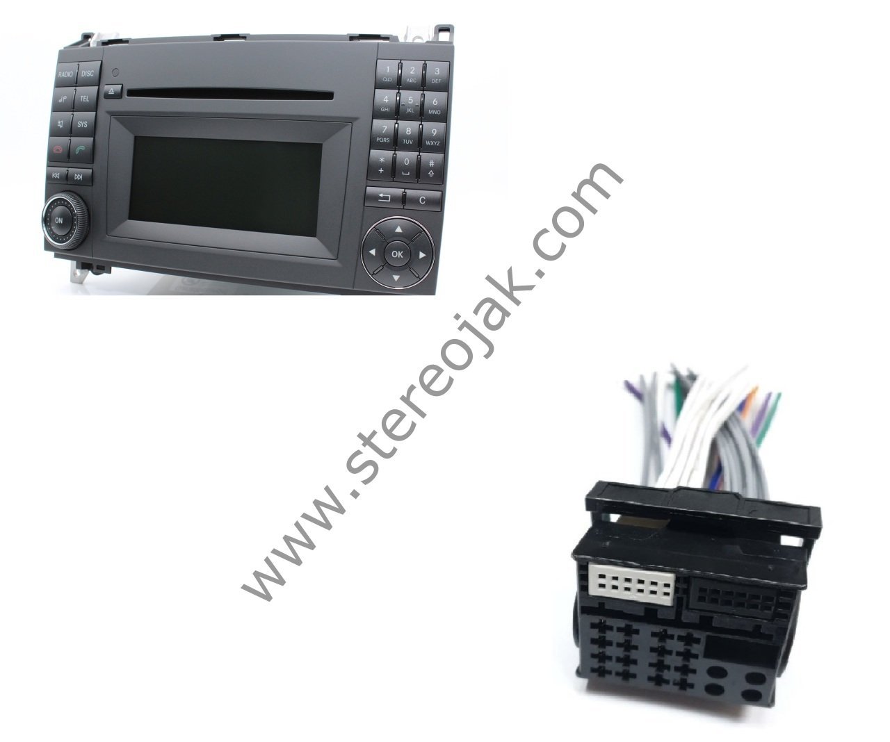 MERCEDES VİTO  CD PLAYER   MODEL NO.MF2830  /     N25-MF2830   MF2750   ARKA TEYP SOKETİ
