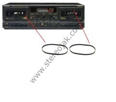 Technics RS-TR979 Double Cassette Deck     (   2li  Lastik  Takımı )          (TECHNICS RS-TR 575 RS-TR 474 RS-TR 373 )