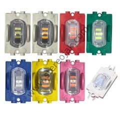 12 Volt 2 Watt Lensli Dar Açılı Modül Led ( Renk Seçiniz )