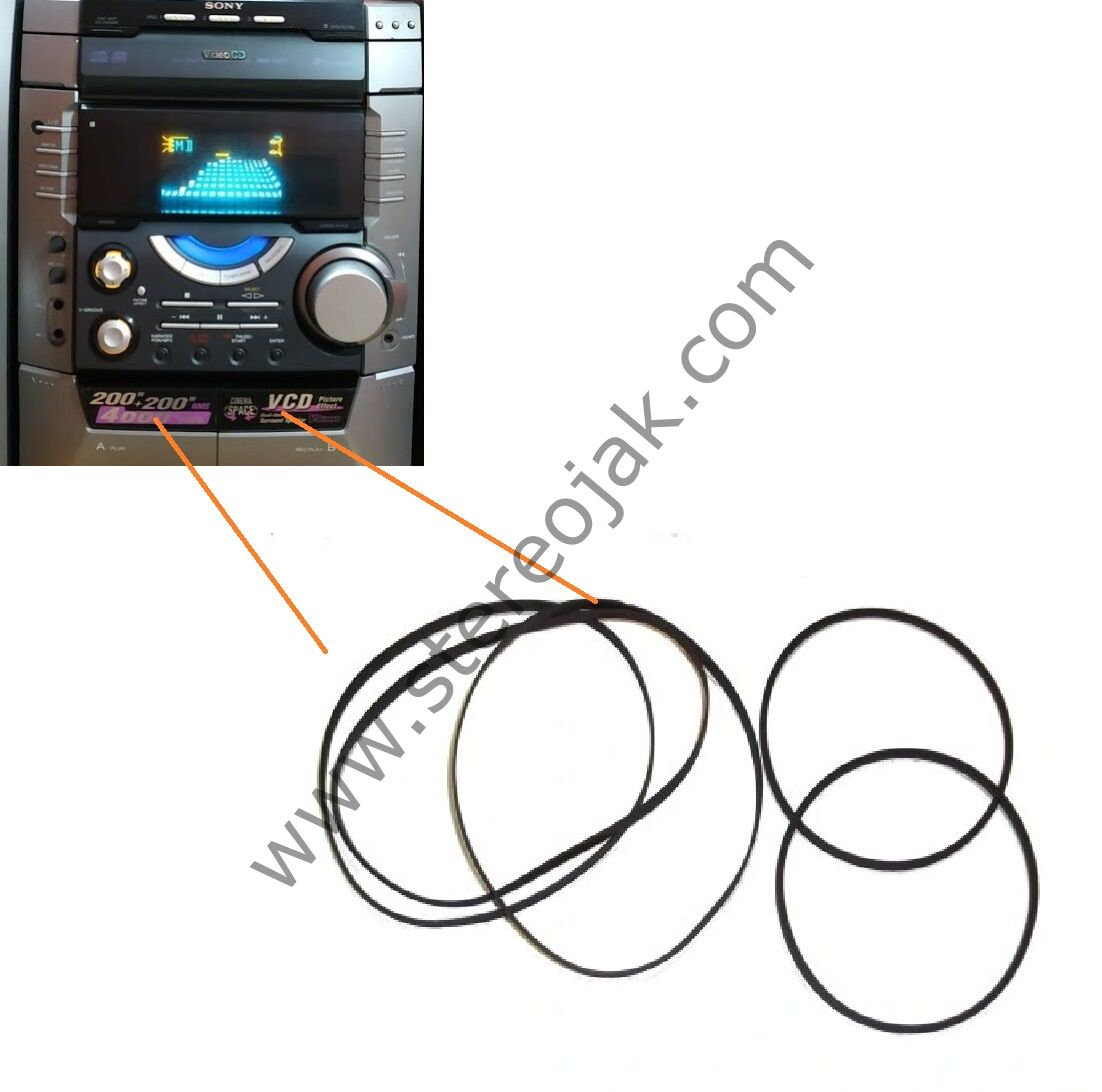 SONY HCD-VX77   KASET BÖLÜMLERİ İÇİN LASTİK SETİ