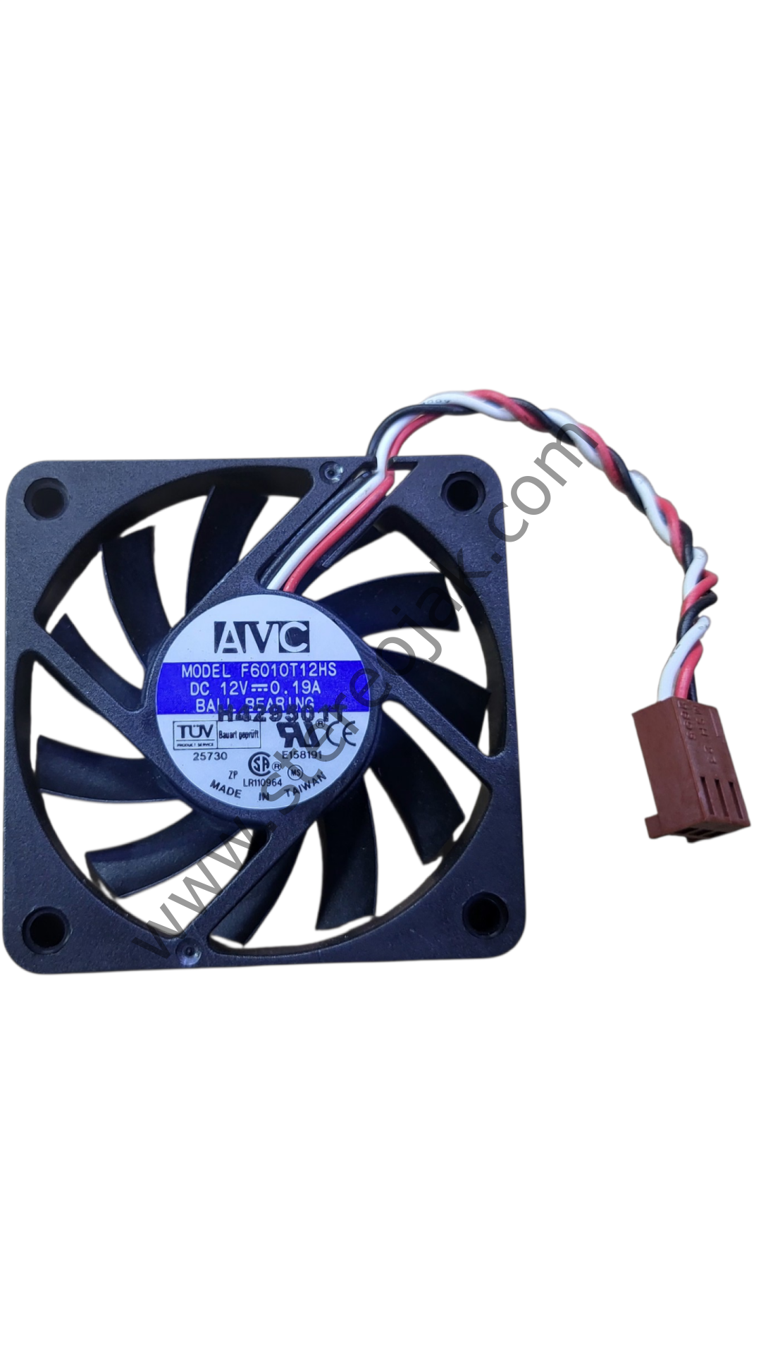 AVC 12V 0.19A , 3 Kablo , 60x60x10 Fan , Model : F6010T12HS , Made in Taiwan