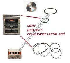HCD-V515      SONY  MÜZİK SETİ   CD ve KASET BÖLÜMÜ  LASTİK   SETİ