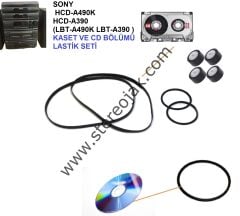 SONY  HCD-A490K   FH-B490      HCD-A390      ( LBT-A490K    LBT-A390 )    KASET VE CD BÖLÜMÜ  LASTİK SETİ