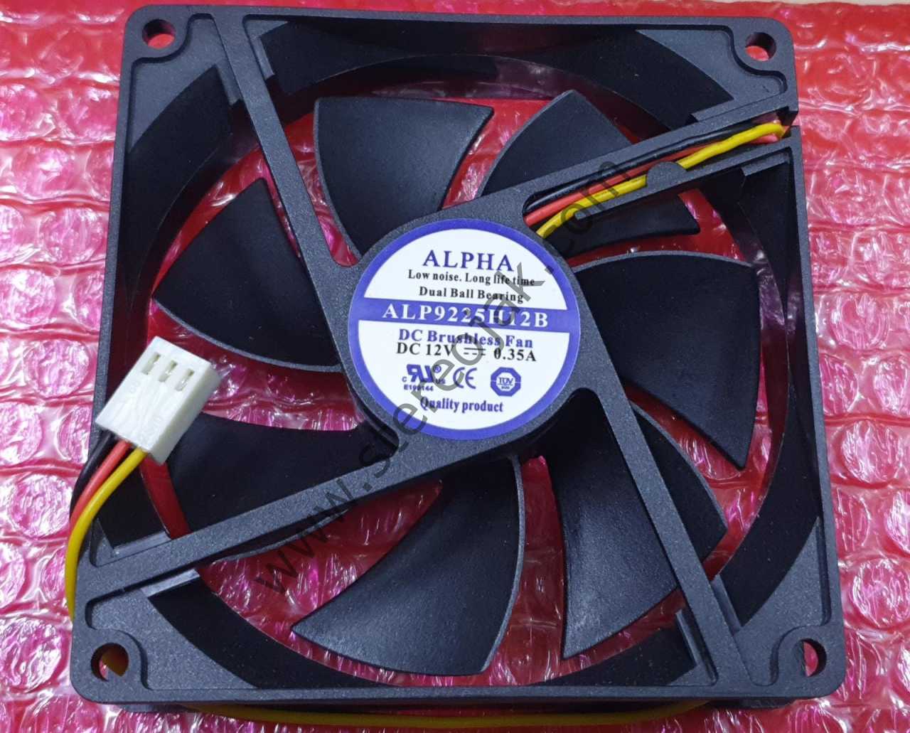 ALPHA  ÇİFT RULMANLI  ALP9225H12B   DC BRUSHLESS FAN  DC12V 0.35A  3 KABLO  FAN