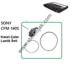 Sony CFM-140   Tek Kaset Çalar  Mekanik Lastik Seti