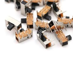 sürgülü switch  2 konum 6 ayak 90 derece     amfi switch  ( 16mm x 6mm )