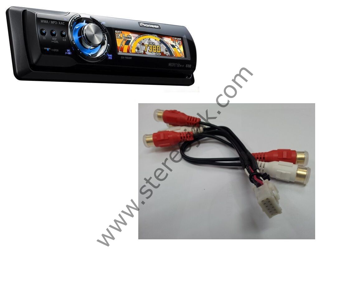 Pioneer   DEH-P8850MP    12pin AUDIO dek soket rca kablo