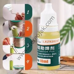 Lehim Tutmayan Yüzeylere Lehim Tutturma Fluxı ( Yüze sıvıyı döküp lelim işlemini yapabilirsiniz )