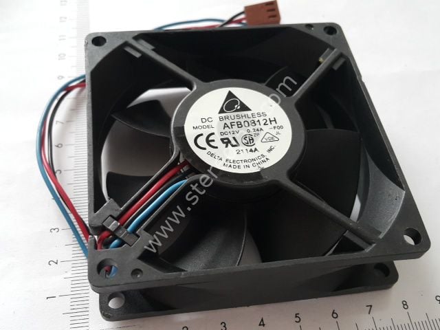 DC BRUSHLESS  DELTA AFB0812H DC12V 0.24A  8X8X2.5 CM 3 KABLO  RULMAN Lİ    FAN