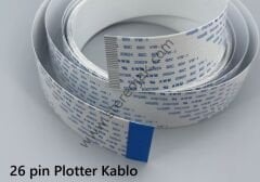 26 Pin  En : 2.7 mm    Boy : 2.8 Metre   Plotter kablo   szcjsffc E507326 AWM 20624 80C 60V VW-1      (  Kotobo  Marka  Kablo   Dayanıklı Seri Bask Kafası Kablo  )