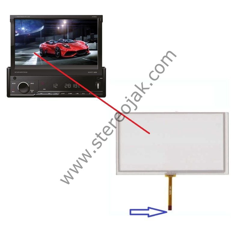 For-X X9030 7inç Indash Teyp  Dış  Yüzey Dokunmatik         (   TP-R070  )