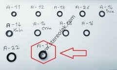( A-1) 18mm X 12mm X 3mm X 6mm Teyp Makara Lastiği , Kasnak Lastiği ( A-1 Model )