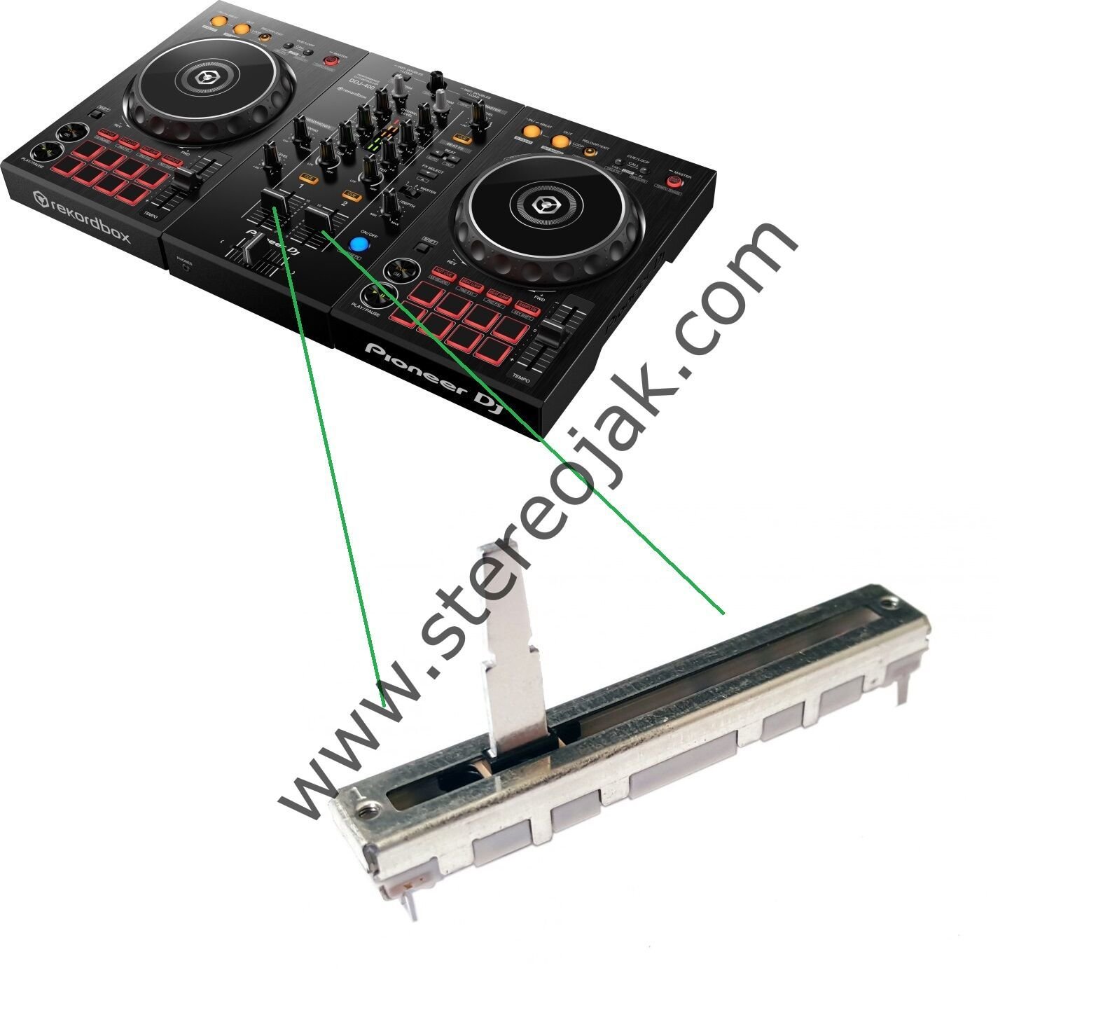 DDJ-400  uyumlu        VOLUME   FADER  POTU (DAYANIKLI ALPS  JAPAN )