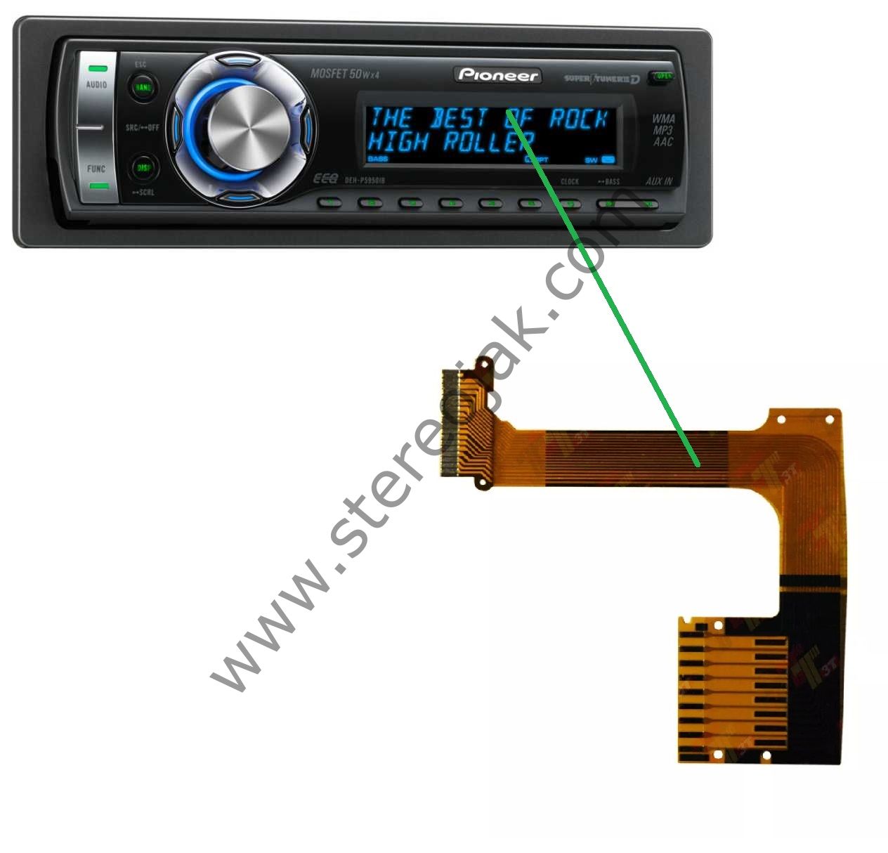 Deh-P6050 UB   /  DEH-P6000UB   Deh-P5950IB    FLEX VE DEH P6050 KAFA FİLMİ   1.SINIF  UZUN ÖMÜRLÜ KABLO