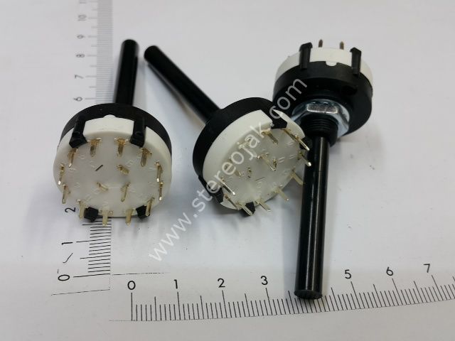 Orta bacak  TEK Lİ  Komütatör , Uzun Ömürlü , Rotary Switch 4 kontaklı , Komitatör , Ayarlanabilir Potans Anahtar , Çevirmeli Kademe Potansı