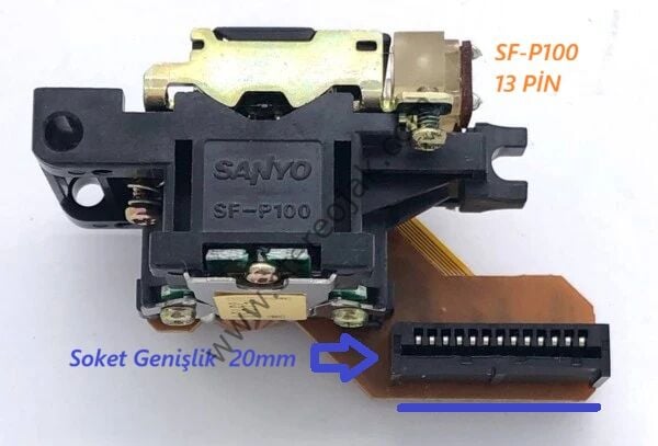 ONKYO DX-7711   OPTİK OKUYUCU        SF-P100  CD LASER    (  13Pin GENİŞ  SOKETLİ    20mm  )