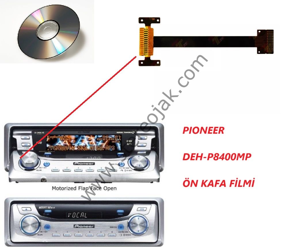 DEH-P8400MP  DIŞ  ÖN  KAFA FİLMİ  1.SINIF  MALZEME