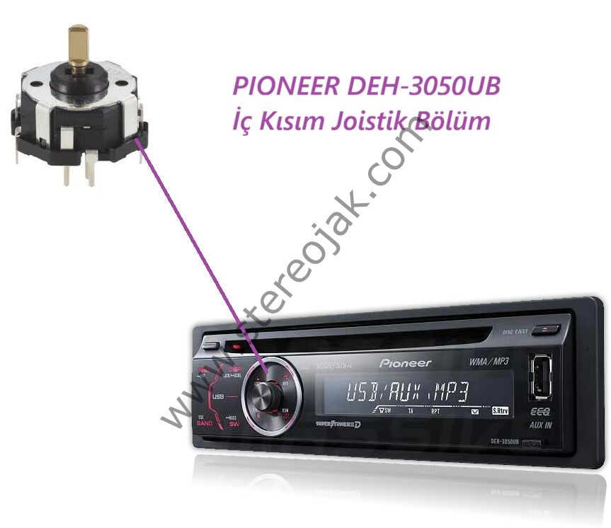 PIONEER DEH-3050UB     İç Kısım Joistik Bölüm   DEH-3050  JOİSTİK