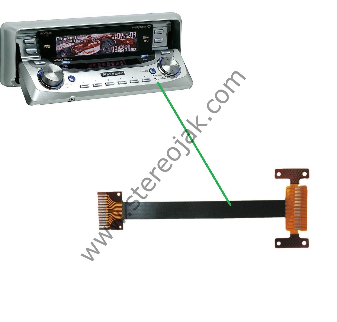 DEH-P9600MP   ÖN KISIM  KAFA FİLMİ  ( 1.SINIF ÜRÜN )