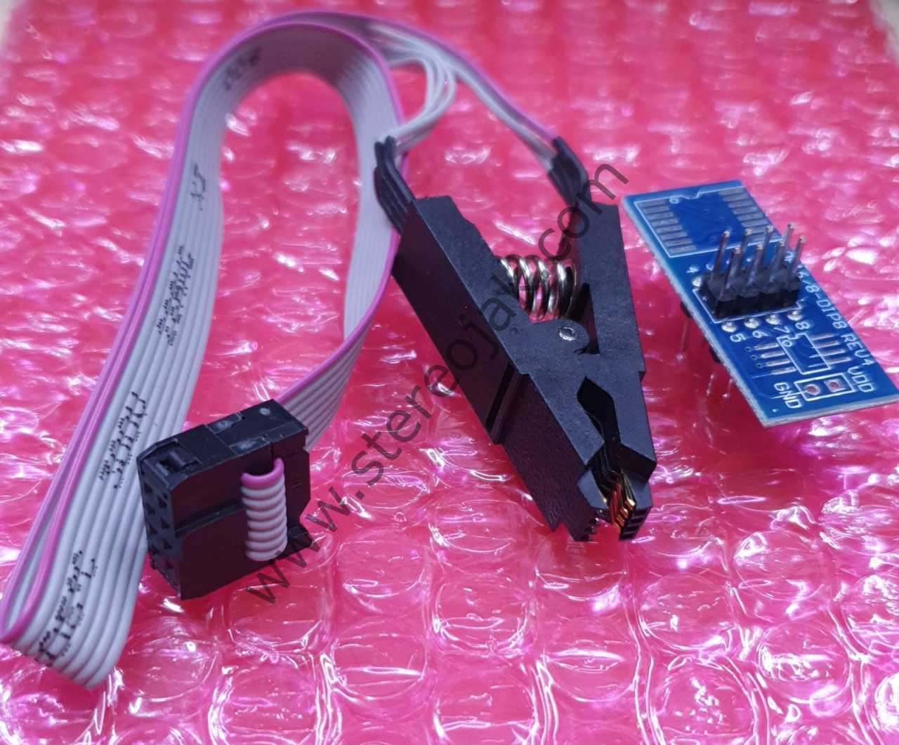 EPROM TEST KLİP  SOIC 8   ( SOIC8 SOP8 Flash Chip Entegre Test Clips Socket  program Adaptör Mandallı  BIOS/24/25/93 Programmer )
