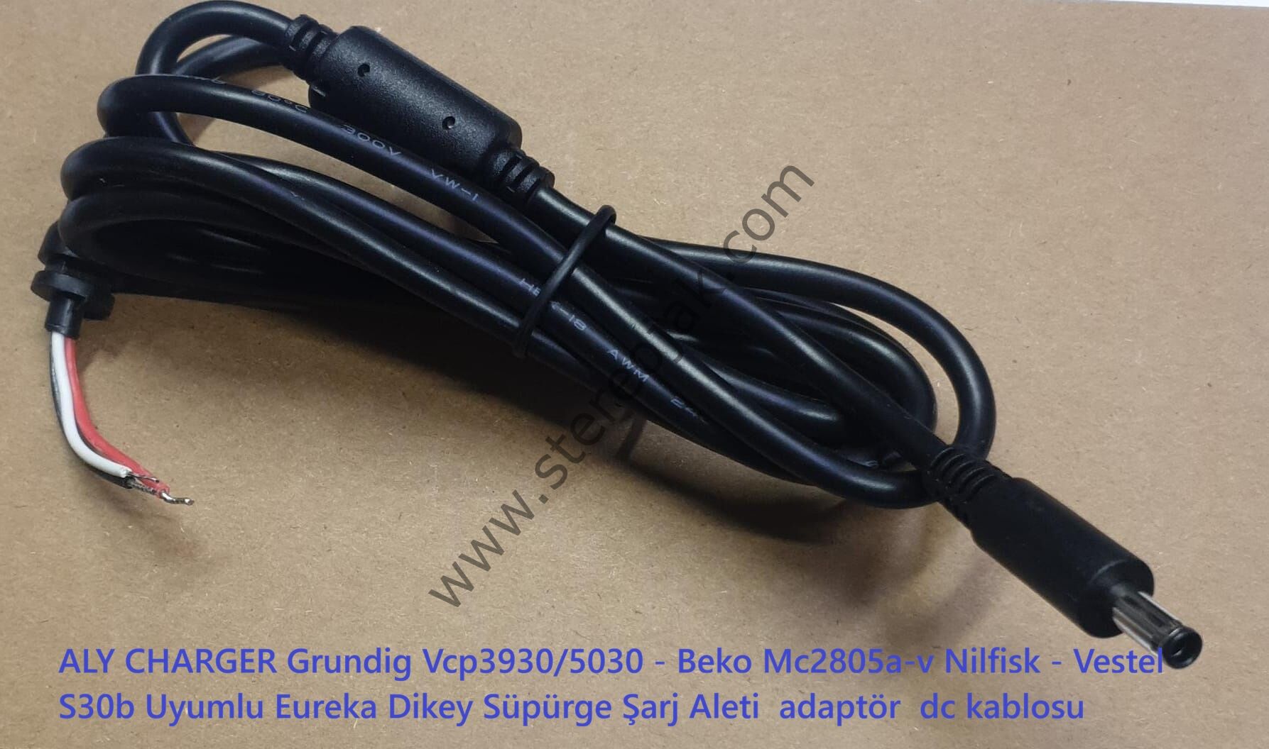 ALY CHARGER Grundig Vcp3930/5030 - Beko Mc2805a-v Nilfisk - Vestel S30b Uyumlu Eureka Dikey Süpürge Şarj Aleti  adaptör  dc kablosu