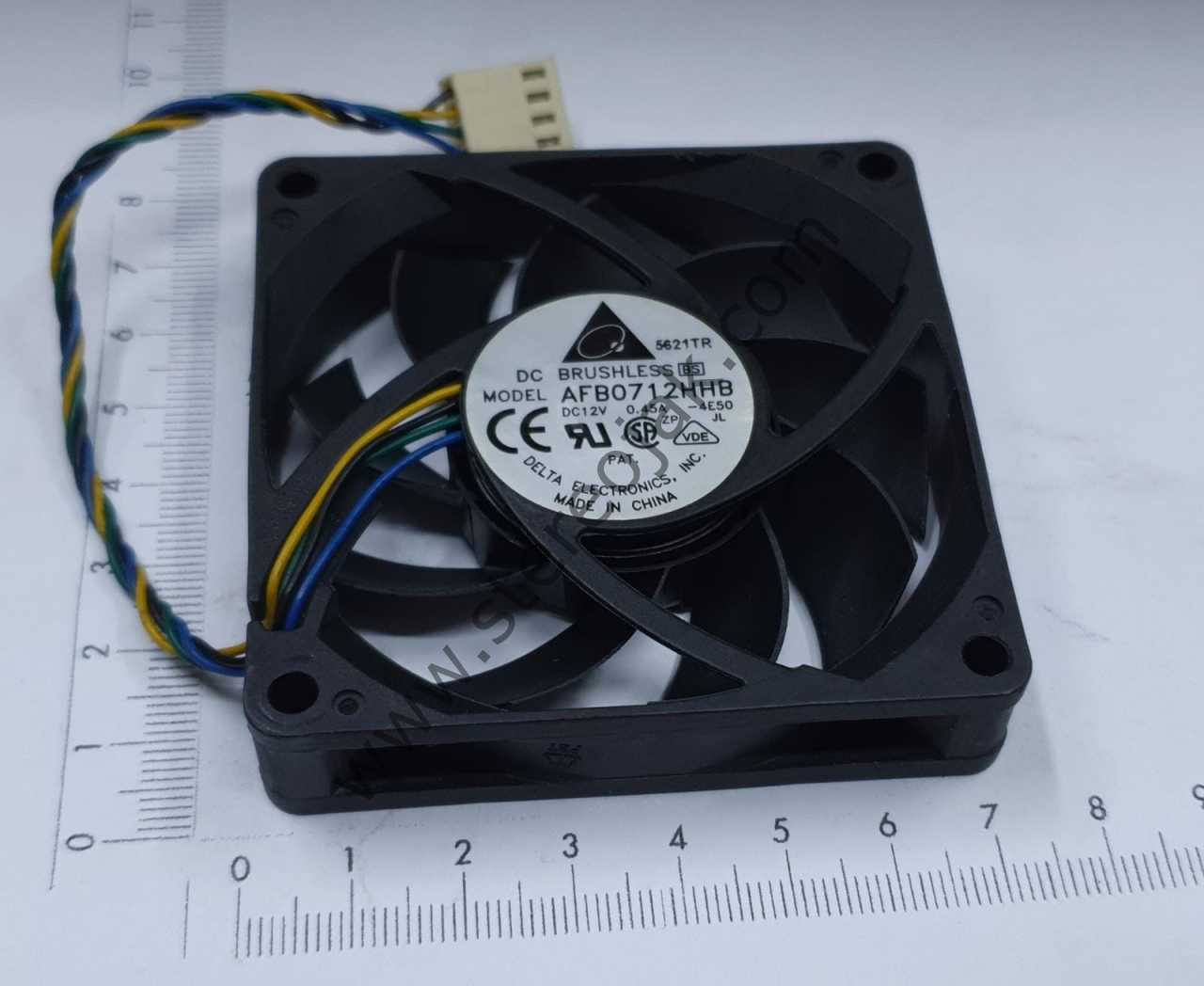 DC BRUSHLESS  AFB0712HHB  DC12V 0.45A  4 KABLO  DELTA FAN
